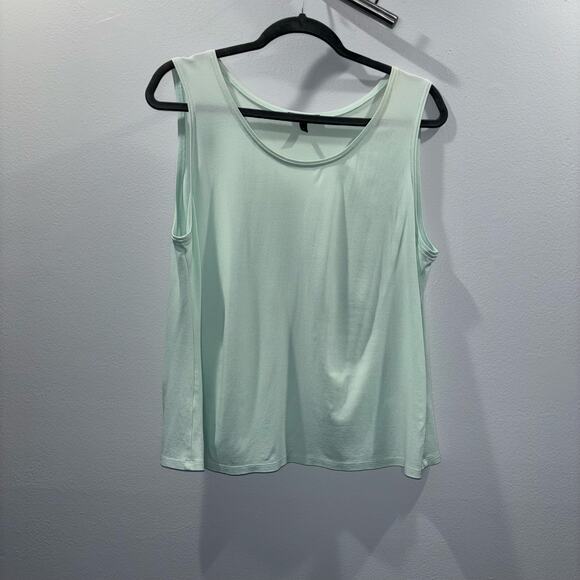 Eileen Fisher 100% Silk Tank Top | Size Large | Mint Green - Picture 3 of 12